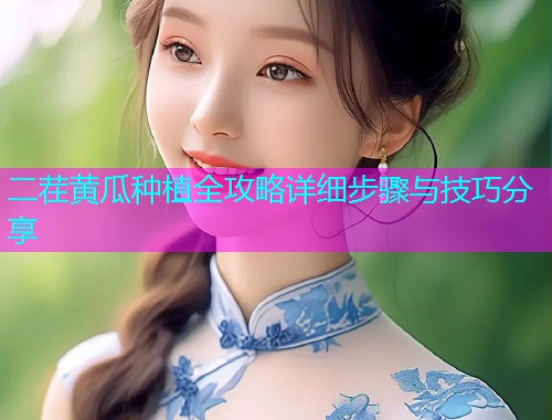 二茬黄瓜种植全攻略详细步骤与技巧分享