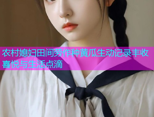农村媳妇田间劳作种黄瓜生动记录丰收喜悦与生活点滴